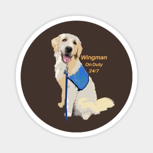 Wingman Golden Retriever Magnet